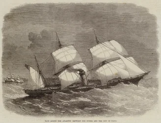 Tävla över Atlanten mellan Ryssland och staden Paris